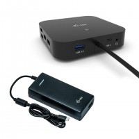 i-tec C31DUALDPDOCKPD100W station d'accueil Avec fil USB 3.2 Gen 1 (3.1 Gen 1) Type-C Noir