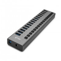 i-tec U3CHARGEHUB16 chargeur d'appareils mobiles Universel Gris Secteur Intérieure