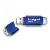 Integral INFD128GBCOU3.0 lecteur USB flash 128 Go USB Type-A 3.2 Gen 1 (3.1 Gen 1) Bleu, Argent