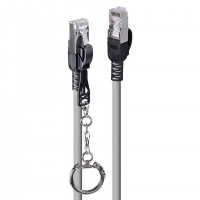C&acirc;ble r&eacute;seau s&eacute;curis&eacute; Cat.6A S/FTP LSZH, gris, 2m