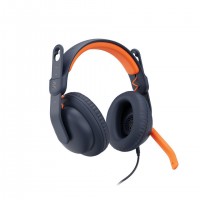 Logitech 981-001383 écouteur/casque Avec fil Arceau Education USB Type-C Bleu, Orange - enfant