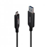 Lindy 43395 câble USB USB 3.2 Gen 1 (3.1 Gen 1) 10 m USB A USB C Noir