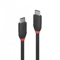 C&acirc;ble USB 3.2 Type C, 20Gbit/s, 60W PD, Black Line, 1.5m