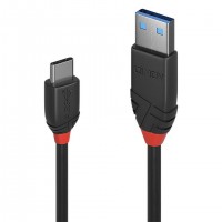 C&acirc;ble USB 3.2 Type A vers C 10Gbit/s Black Line, 0.5m