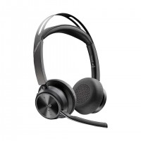 POLY Voyager Focus 2 Sans fil Arceau Bureau/Centre d'appels USB Type-C Bluetooth Noir