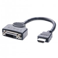 Lindy - C&acirc;ble adaptateur HDMI A M&acirc;le / DVI-D Femelle, 0.2m