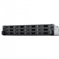 Synology RackStation RS2423RP+ serveur de stockage NAS Rack (2 U) Ryzen Embedded V1780B 8 Go DDR4 0 To DiskStation Manager Noir,