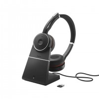 Jabra Evolve 75 SE Casque Sans fil Arceau Bureau/Centre d'appels Bluetooth Socle de chargement Noir