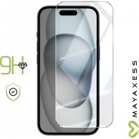 Verre Trempé iPhone 15 Dureté 9H Anti-rayures - Mayaxess Transparent