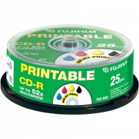 Fujifilm CD-R printable 700MB inkjet consumer 25-spindle 700 Mo 25 pièce(s)
