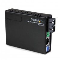StarTech.com MCM110SC2 convertisseur de support réseau 100 Mbit/s 1310 nm Noir