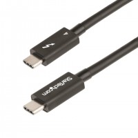 StarTech.com TBLT4MM50CM C&acirc;ble Thunderbolt 0,5 m 40 Gbit/s Noir