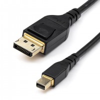 C&acirc;ble 2m certifi&eacute; VESA Mini DisplayPort vers DisplayPort 1.4 - 8K 60Hz HBR3 HDR - Super UHD mDP vers DP 1.4 - Ultra HD 4K 120Hz 