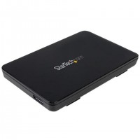 StarTech.com S251BPU313 Boîtier de disques de stockage Boîtier disque dur/SSD Noir 2.5"