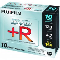 DVD+R 4,7GB 16X PK10 SLIM    $ REDEVANCE AUDIO UNITE 10EUROS