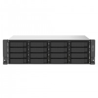 QNAP TS-1673AU-RP-16G serveur de stockage NAS Rack (3 U) Ryzen Embedded V1500B 16 Go DDR4 0 To QNAP QTS Noir, Gris