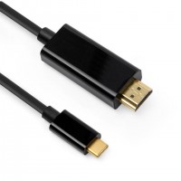 DLH DY-TU4662B c&acirc;ble vid&eacute;o et adaptateur 2 m USB Type-C HDMI Noir