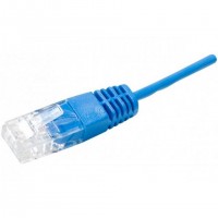 CORDON TELEPHONIQUE RJ45/RJ45 UTP 1 PAIRE 4/5 BLEU-0,50M