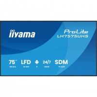 iiyama LH7575UHS-B2AG Écran d'affichage dynamique Écran plat de signalisation numérique 190,5 cm (75") LCD Wifi 500 cd/m² 4K Ult