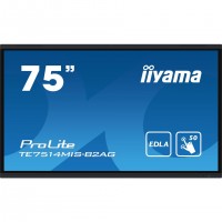 iiyama PROLITE TE7514MIS-B2AG Écran plat de signalisation numérique 190,5 cm (75") LCD Wifi 435 cd/m² 4K Ultra HD Noir Écran tac