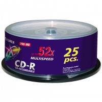 Fujifilm CD-R 700MB 52X 25-spindle 700 Mo 25 pièce(s)