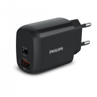 Philips DLP4326CB/12 chargeur d'appareils mobiles Universel Noir Charge rapide Int&eacute;rieure