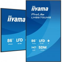 iiyama LH8675UHS-B2AG Écran d'affichage dynamique Écran plat de signalisation numérique 2,17 m (85.6") LCD Wifi 500 cd/m² 4K Ult
