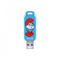 SanDisk Smurfs lecteur USB flash 128 Go USB Type-A 3.2 Gen 1 (3.1 Gen 1) Bleu
