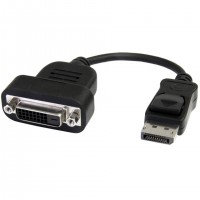 StarTech.com DP2DVIS c&acirc;ble vid&eacute;o et adaptateur 0,2 m DVI-D Noir