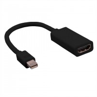 VALUE 12.99.3130 c&acirc;ble vid&eacute;o et adaptateur 0,15 m Mini DisplayPort HDMI Type A (Standard) Noir