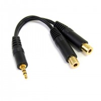 StarTech.com MUY1MFF c&acirc;ble audio 0,15 m 3,5mm 2 x 3.5mm Noir