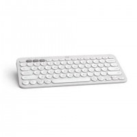 Logitech Pebble Keys 2 K380s clavier Universel Bluetooth AZERTY Fran&ccedil;ais Blanc