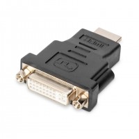 Digitus AK-330505-000-S changeur de genre de c&acirc;ble HDMI Type A (Standard) DVI-I, (24+5) Noir