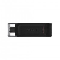 Kingston Technology DataTraveler 70 lecteur USB flash USB Type-C 3.2 Gen 1 (3.1 Gen 1) Noir