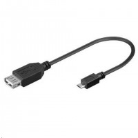 Microconnect USBABMICRO2 c&acirc;ble USB USB 2.0 0,2 m USB A Micro-USB B Noir