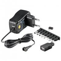 Techly IPW-NTS600G adaptateur de puissance & onduleur Int&eacute;rieure 7,2 W Noir