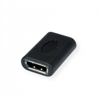 Value 12.99.3165 changeur de genre de c&acirc;ble DisplayPort Noir