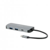 Mobilis 001382 station d'accueil Avec fil USB 3.2 Gen 1 (3.1 Gen 1) Type-C Noir, Gris