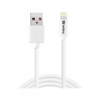 Sandberg 340-75 c&acirc;ble Lightning Blanc