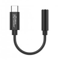 Microconnect MC-AUDIO-USBC c&acirc;ble vid&eacute;o et adaptateur 0,13 m USB Type-C Noir