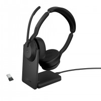Jabra Evolve2 55 Casque Sans fil Arceau Bureau/Centre d'appels USB Type-C Bluetooth Noir