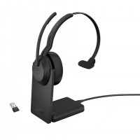 Jabra Evolve2 55 Casque Avec fil &sans fil Arceau Bureau/Centre d'appels Bluetooth Socle de chargement Noir