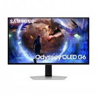 Samsung G60SD &eacute;cran plat de PC 68,6 cm (27") 2560 x 1440 pixels Quad HD OLED Argent