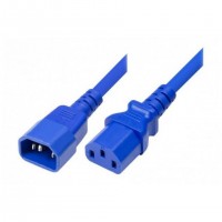 Tecline 808041 c&acirc;ble &eacute;lectrique Bleu 1,8 m IEC C13 Coupleur C13