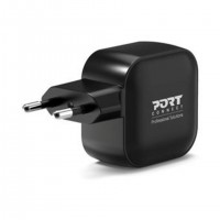 Port Designs 902035PEU chargeur d'appareils mobiles Universel Noir Secteur Charge rapide Int&eacute;rieure