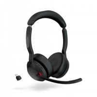 Jabra Evolve2 55 Casque Sans fil Arceau Bureau/Centre d'appels USB Type-C Bluetooth Socle de chargement