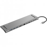 Sandberg 136-23 station d'accueil USB 3.2 Gen 1 (3.1 Gen 1) Type-C Argent