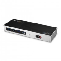 StarTech.com DK30A2DH station d'accueil Avec fil USB 3.2 Gen 1 (3.1 Gen 1) Type-C Noir, Argent