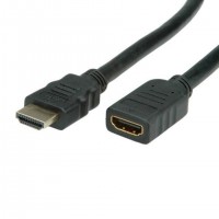 Value 11.99.5577 c&acirc;ble HDMI 5 m HDMI Type A (Standard) Noir