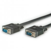 VALUE 11.99.5257 c&acirc;ble VGA VGA (D-Sub) Noir